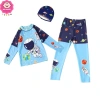 Set đồ bơi bé trai 15-35kg dưới 1m35 – áo tay dài, quần dài, nón vải, giá ưu đãi 189.000đ 4