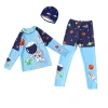 Set đồ bơi bé trai 15-35kg dưới 1m35 – áo tay dài, quần dài, nón vải, giá ưu đãi 189.000đ 9