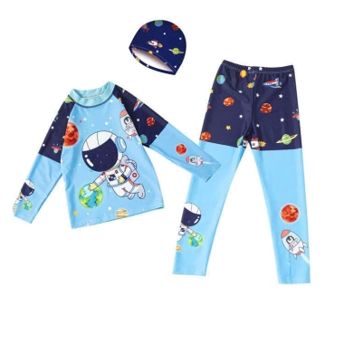 Set đồ bơi bé trai 15-35kg dưới 1m35 – áo tay dài, quần dài, nón vải, giá ưu đãi 189.000đ 9 Set đồ bơi bé trai 15-35kg dưới 1m35 – áo tay dài, quần dài, nón vải, giá ưu đãi 189.000đ 9