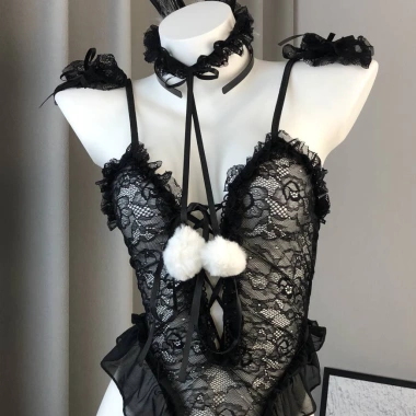 Set Đồ Cosplay Thỏ Dễ Thương Bodysuit Ren Sexy Giá 138.999 VND Thời Trang Nhân Vật