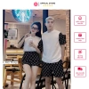 Set Đồ Đôi Nam Nữ Áo Phông + Quần Đùi Chất Thô Dầy Loại 1 Cao Cấp Giá Ưu Đãi