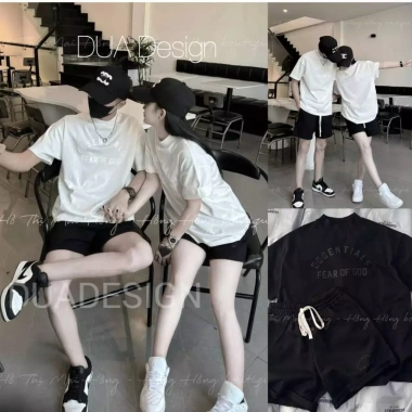 Set Đồ Đôi Nam Nữ Áo Thun Cặp Mix và Quần Đùi Short Cotton Unisex 40-75kg TP609