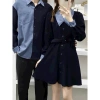 Set đồ đôi navi xanh nhạt kèm belt - DESTINY COUPLE, giảm còn 369k 3
