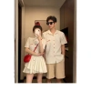 Set Đồ Đôi Trắng Bèo Nút Đỏ Destiny Couple Size Lớn Nữ 90kg Nam 110kg Giá 200k
