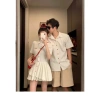 Set Đồ Đôi Trắng Bèo Nút Đỏ Destiny Couple Size Lớn Nữ 90kg Nam 110kg Giá 200k 4