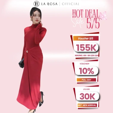 Set Đồ Dự Tiệc La Rosa - Áo Thun Co Giãn + Chân Váy Nhún Eo Tôn Dáng, Giá 479k