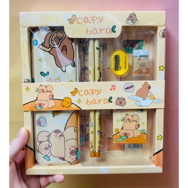 Set Đồ Dùng Học Tập 7 Món Hộp Bút, Bút Chì, Sáp Màu, Tẩy, Gọt Chì, Thước Kẻ - Quà Bé 29.900₫ 9 Set Đồ Dùng Học Tập 7 Món Hộp Bút, Bút Chì, Sáp Màu, Tẩy, Gọt Chì, Thước Kẻ - Quà Bé 29.900₫ 9
