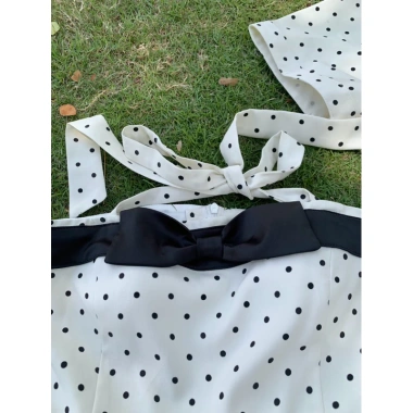 Set Đồ Gia Đình Chấm Bi Đen - Đồ Đôi Trẻ Trung Form Bí, Thích Đi Biển, Du Lịch, Picnic - 140.000₫