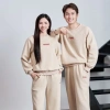Set đồ GUNO nỉ thu đông nam nữ - Quần suông logo thêu basic, dễ phối, 389.000₫ 2