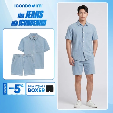 Set Đồ Jean Nam ICONDENIM Lunary Form Boxy SEID104 - Giá 399.000đ, giảm 20% Set Đồ Jean Nam ICONDENIM Lunary Form Boxy SEID104 - Giá 399.000đ, giảm 20%