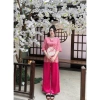 Set đồ lam đi chùa cổ V tay tiên khuy tết - Thiết kế điệu đà, giá ưu đãi 253.500đ 8