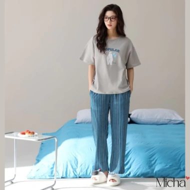 Set đồ mặc nhà nữ Lycra cotton cao cấp - Bộ quần dài áo ngắn tay D4Micha, giá chỉ 460.000đ 5 Set đồ mặc nhà nữ Lycra cotton cao cấp - Bộ quần dài áo ngắn tay D4Micha, giá chỉ 460.000đ 5