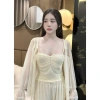 Set Đồ Ngủ Thun Lưới Mềm Mịn: Áo 2 Dây, Áo Khoác Lưới, Quần Dài 2 Lớp - Giá 299.000 VND 7