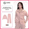 Set đồ nỉ GUNO LEN LÓT LÔNG kéo khoá quần suông hot trend 25BG235 - Giá 840k, chất liệu mềm mại, phong cách trẻ trung