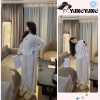 Set Đồ Nữ Áo Thun Dài tay Babydoll Viền Bèo + Quần Bo Chun Be Sáng Da - Giá 239k