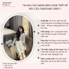 Set Đồ Nữ Áo Thun Dài tay Babydoll Viền Bèo + Quần Bo Chun Be Sáng Da - Giá 239k 2