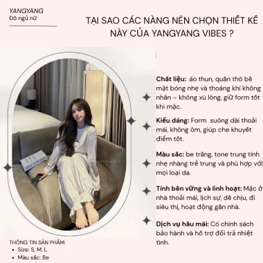 Set Đồ Nữ Áo Thun Dài tay Babydoll Viền Bèo + Quần Bo Chun Be Sáng Da - Giá 239k 2 Set Đồ Nữ Áo Thun Dài tay Babydoll Viền Bèo + Quần Bo Chun Be Sáng Da - Giá 239k 2