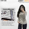 Set Đồ Nữ Áo Thun Tay Dài Kẻ Sọc + Quần Dài Ống Suông HCOM3.308 - Mặc Nhà Giá 269k 3