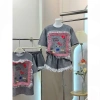 Set đồ nữ dễ thương áo phông rộng in hellokity, short phối ren 3 màu, ưu đãi 189k 10