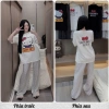 Set Đồ Nữ Hello Kitty Áo Thun Form Rộng Quần Dài Suông Dễ Thương Mặc Nhà HCOM27.008 3