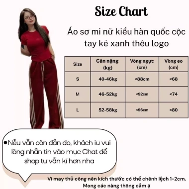 Set đồ nữ mặc nhà áo thun basic mix quần ông suông viền sọc xinh - SaYa Shop HCOM25.171 129k