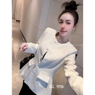 Set đồ nữ sang chảnh, đồ bộ mặc nhà mẫu mới len thỏ kẻ kê lông dãn mềm - Giá ưu đãi 386,100₫