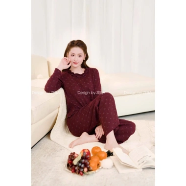 Set đồ nữ ZEBA bộ mặc nhà cotton lông thỏ Hàn co giãn - Giá chỉ 439.120 VND