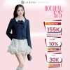 Set Đồ Sang Chảnh La Rosa S1.007: Áo Vest Nơ, Chân Váy Ngắn Bèo Nhún, Tôn Dáng, Giá 859k