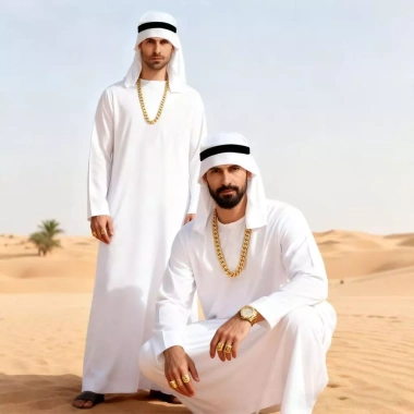 Set đồ Sheikh Dubai - Áo dài Trung Đông biểu diễn sinh nhật cosplay chất lượng, 69.000₫ 3