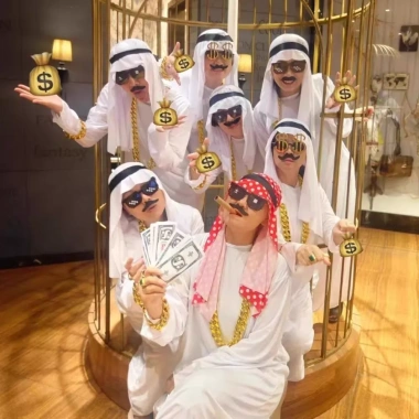 Set đồ Sheikh Dubai - Áo dài Trung Đông biểu diễn sinh nhật cosplay chất lượng, 69.000₫ 8