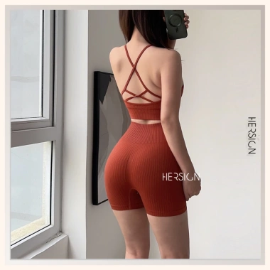 Set đồ tập gym nữ hot trend HERSIGN-SET153 áo bra dây mảnh quần đùi yoga best seller giảm giá 336.900₫ 5