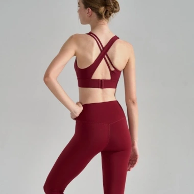 Set Đồ Tập Yoga Nữ S14 - Dây Đan Chéo, Thun Lạnh, Chống Lật, Co Giãn 4 Chiều, Giá Ưu Đãi 692k 10