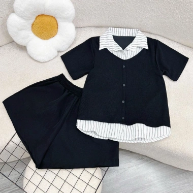 Set Đồ Tết Đậu Bigsize Mặc Mát - Áo Thun Cổ Sơ Mi + Quần Đùi Gọn Dáng A338 Q500 - 78.000₫ 3 Set Đồ Tết Đậu Bigsize Mặc Mát - Áo Thun Cổ Sơ Mi + Quần Đùi Gọn Dáng A338 Q500 - 78.000₫ 3