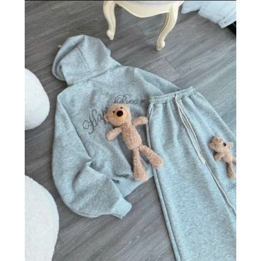 Set Đồ Thể Thao Gấu Bông - Bộ Nỉ Hoodie Unisex Form Rộng, Gấu Teddy Dễ Thương, Mặc Nhà và Đi Chơi Giá 249k