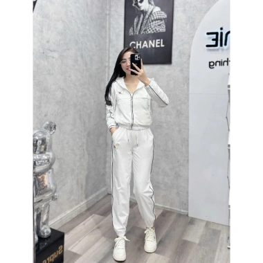 Set đồ thể thao nữ vải gió cao cấp - Áo khoác và quần dài dáng rộng, năng động, trẻ trung, giảm giá 272.840 VND 5