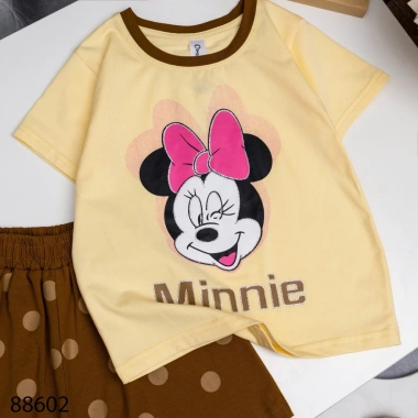 Set Đồ Thun Bé Gái 10-55kg In Hình Mickey Minnie - Cotton Mềm Mại, Mát Lành Cả Ngày, Giá Giảm 171k
