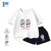 Set đồ thun co giãn in hình LaBuBu cho Bé gái, quần áo cotton 15-40kg BTE04 2