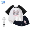Set đồ thun co giãn in hình LaBuBu cho Bé gái, quần áo cotton 15-40kg BTE04 6