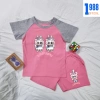 Set đồ thun co giãn in hình LaBuBu cho Bé gái, quần áo cotton 15-40kg BTE04 7