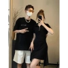 Set đồ thun đôi đen, hách dáng, che khuyết điểm - 160.000đ | Forever Couple 2