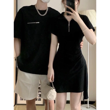Set đồ thun đôi đen, hách dáng, che khuyết điểm - 160.000đ | Forever Couple