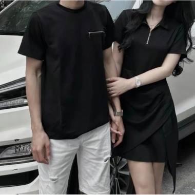 Set đồ thun đôi đen, hách dáng, che khuyết điểm - 160.000đ | Forever Couple