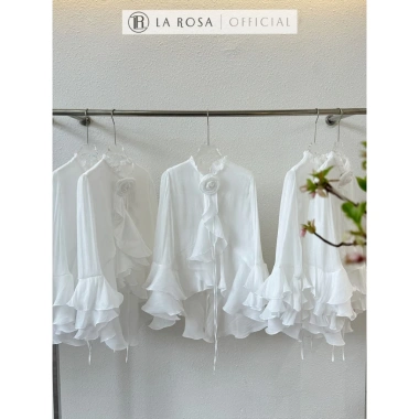 Set Đồ Tiểu Thư La Rosa - Áo Sơ Mi Tơ Dài Tay Đính Hoa + Quần Short Trẻ, Giá 315k 5 Set Đồ Tiểu Thư La Rosa - Áo Sơ Mi Tơ Dài Tay Đính Hoa + Quần Short Trẻ, Giá 315k 5