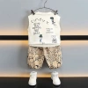 Set Đồ Trẻ Em Áo Tank Top Graffiti + Quần Thời Trang Mùa Hè - Chỉ 162.5k 4