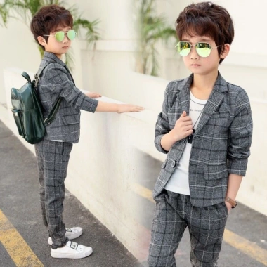 Set Đồ Vest Phong Cách Phương Tây Thời Trang Cho Bé Trai - Giá Ưu Đãi 430k