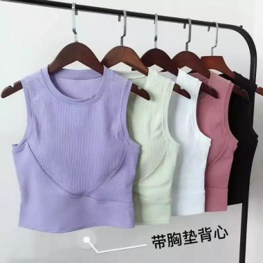 Set đồ yoga nữ áo tank + quần ôm sát, chạy bộ, tập luyện, giảm giá 137k 8