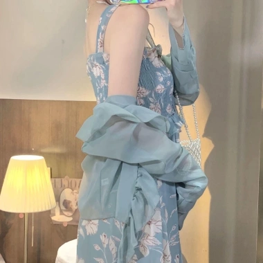 Set đồ ZHELIHANGFEI: Đầm voan hoa + Áo khoác dài thời trang thanh lịch - Giá chỉ 204.000đ 9 Set đồ ZHELIHANGFEI: Đầm voan hoa + Áo khoác dài thời trang thanh lịch - Giá chỉ 204.000đ 9