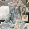 Set đồ ZHELIHANGFEI: Đầm voan hoa + Áo khoác dài thời trang thanh lịch - Giá chỉ 204.000đ 10