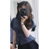Set Đôi Sơmi Nam Nữ Thắt Eo Sau Lưng Sọc Xanh Than Cotton Linen Siêu Dễ Thương 142.000 VND 10