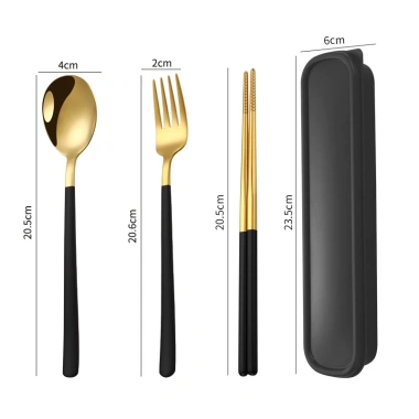 Set Dụng Cụ Ăn Thép Không Gỉ Kèm Hộp Đựng Tiện Lợi - Bền Bỉ, Giá Ưu Đãi 6